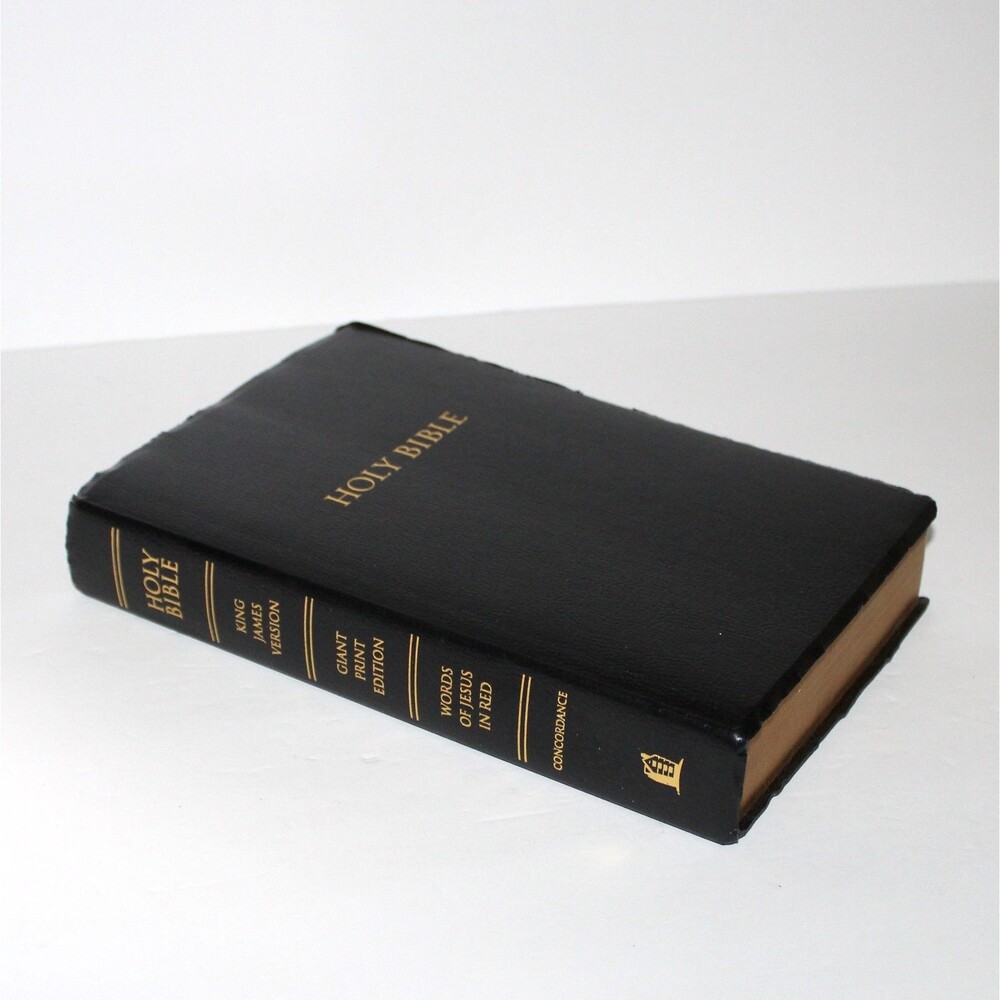 Holy Bible Thomas Nelson 2003 KJV Giant Print Red Letter faux leather